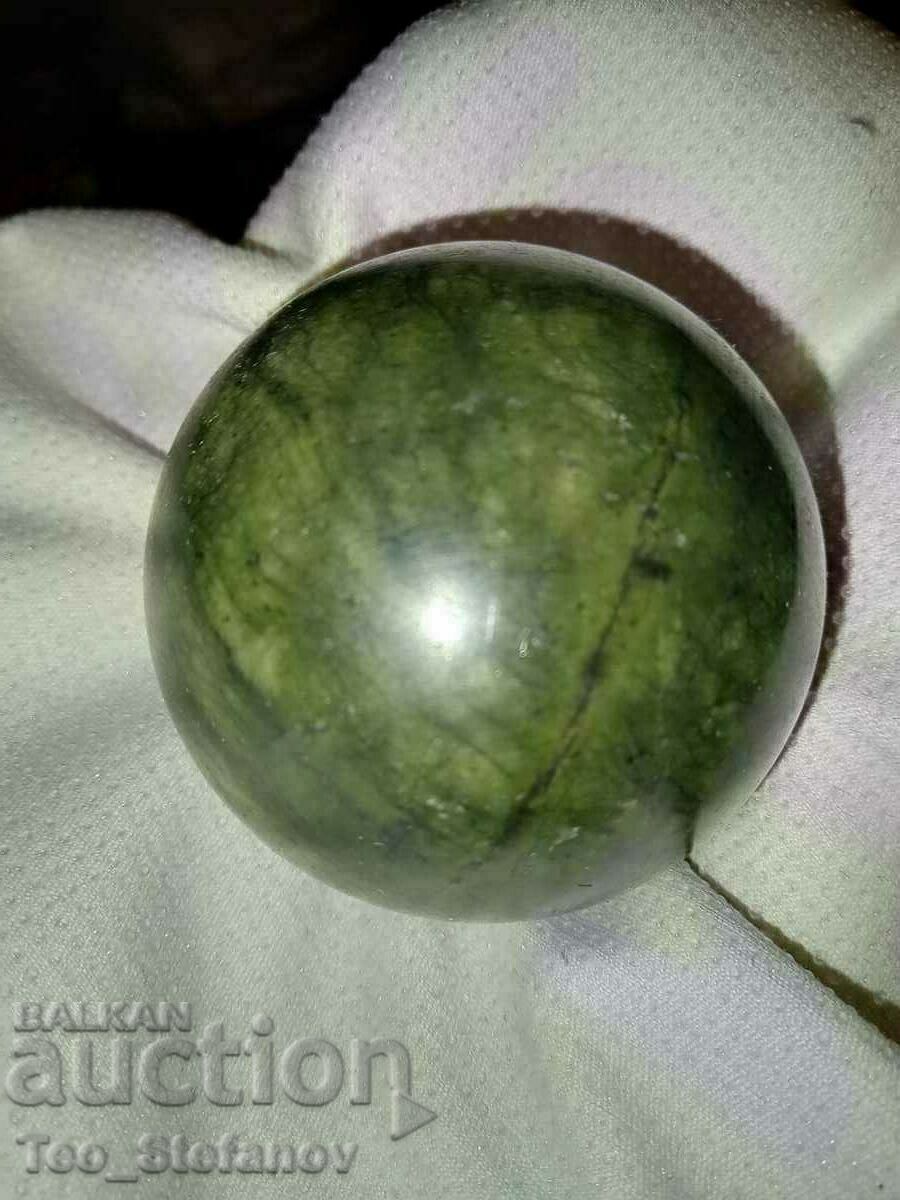 Dark nephrite sphere from China with price 26.00 BGN | € 13.29 Dark nephrite sphere from China with price 26.00 BGN | € 13.29