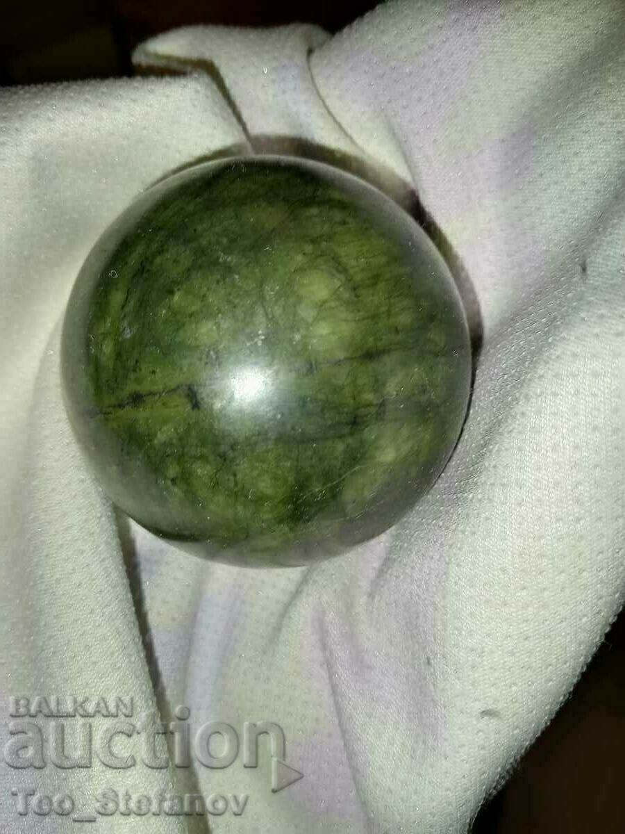 Auction Dark nephrite sphere from China Auction Dark nephrite sphere from China