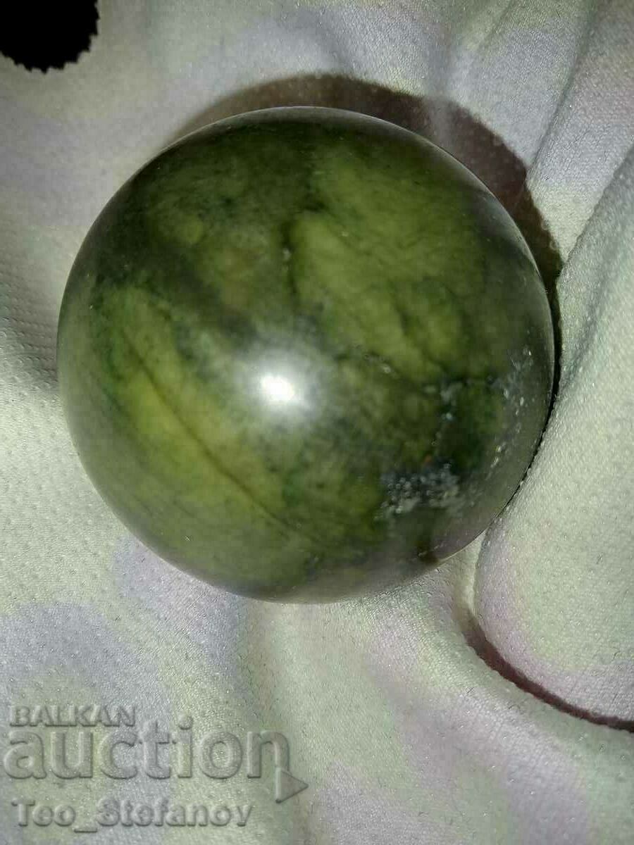 Dark nephrite sphere - 5