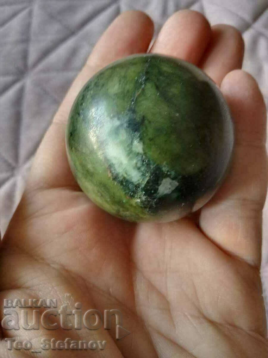 Dark nephrite sphere - 6