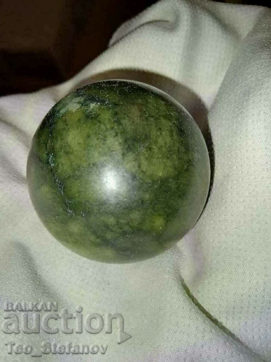Dark nephrite sphere - 7