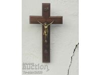 1900 Old large cross, wall crucifix