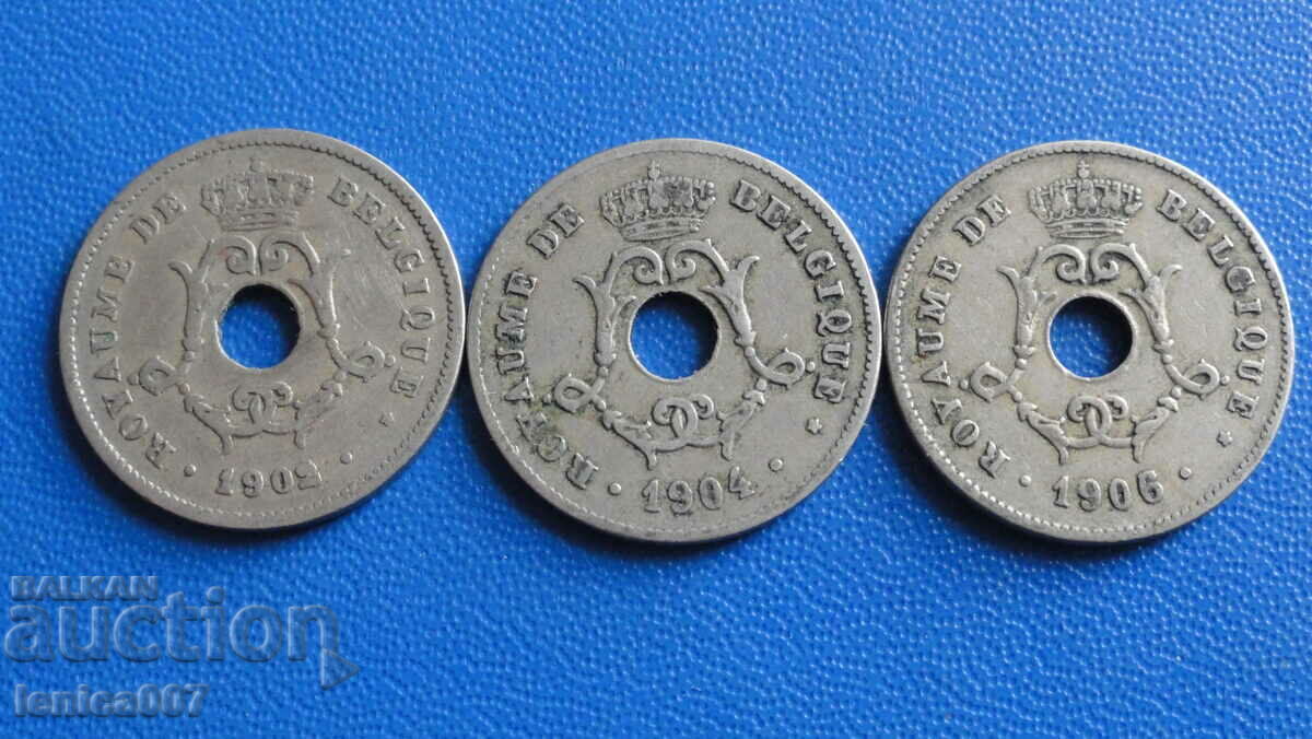 Licitație Belgia 1902-06 - 10 centimi (3 bucăți) Licitație Belgia 1902-06 - 10 centimi (3 bucăți)