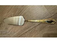 Placare cu aur Solingen Vintage 23-24k. Spatula pentru tort.