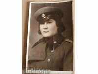 . KINGDOM OF BULGARIA WOMAN UNIFORM DOCTOR ? OFFICER OLD PHOTO