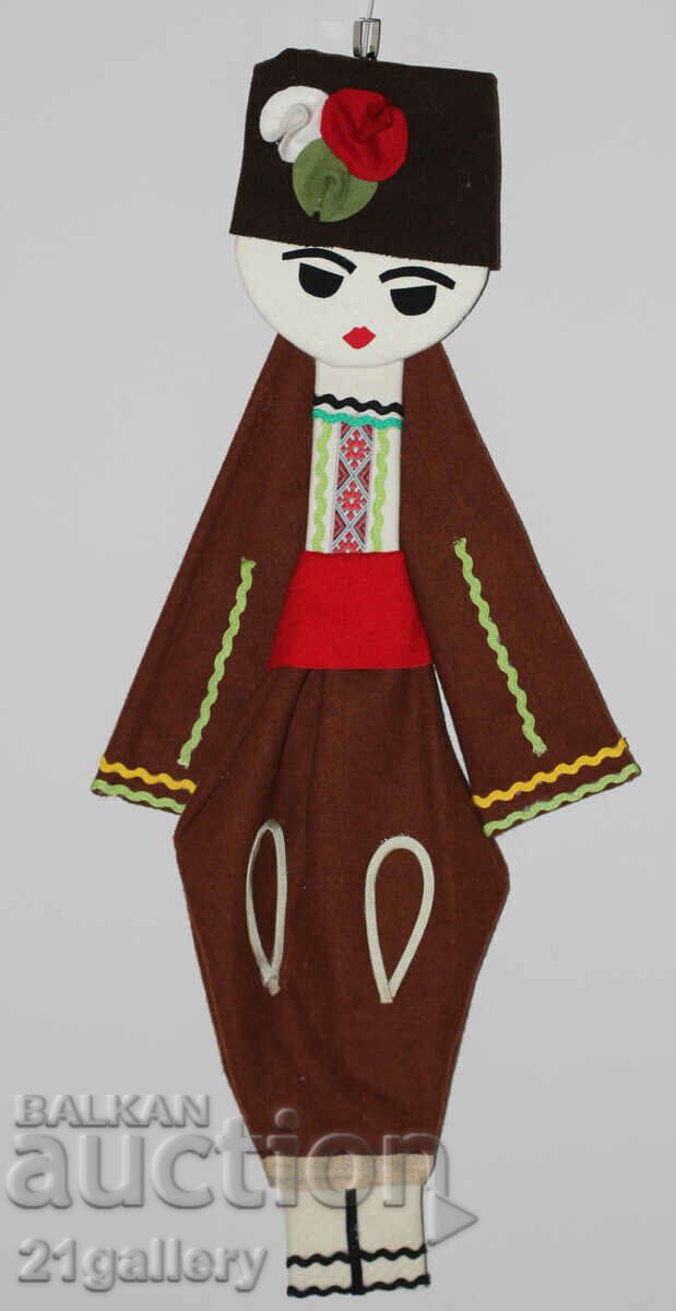 64 cm. Doll folk costume wool/textile wall decoration with price 80.00 BGN | € 40.90 64 cm. Doll folk costume wool/textile wall decoration with price 80.00 BGN | € 40.90
