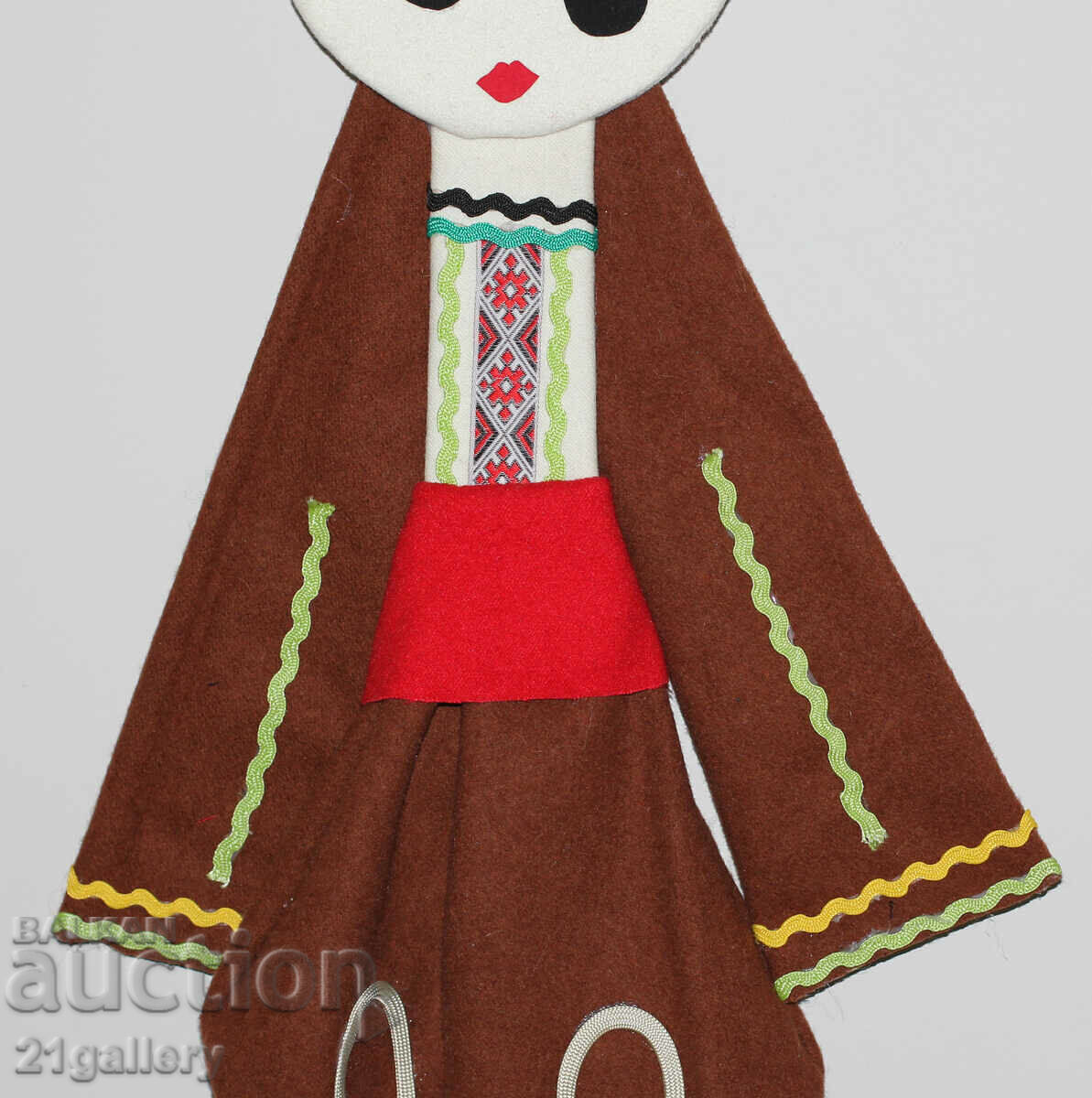 64 cm. Doll folk costume wool/textile wall decoration - 5 64 cm. Doll folk costume wool/textile wall decoration - 5