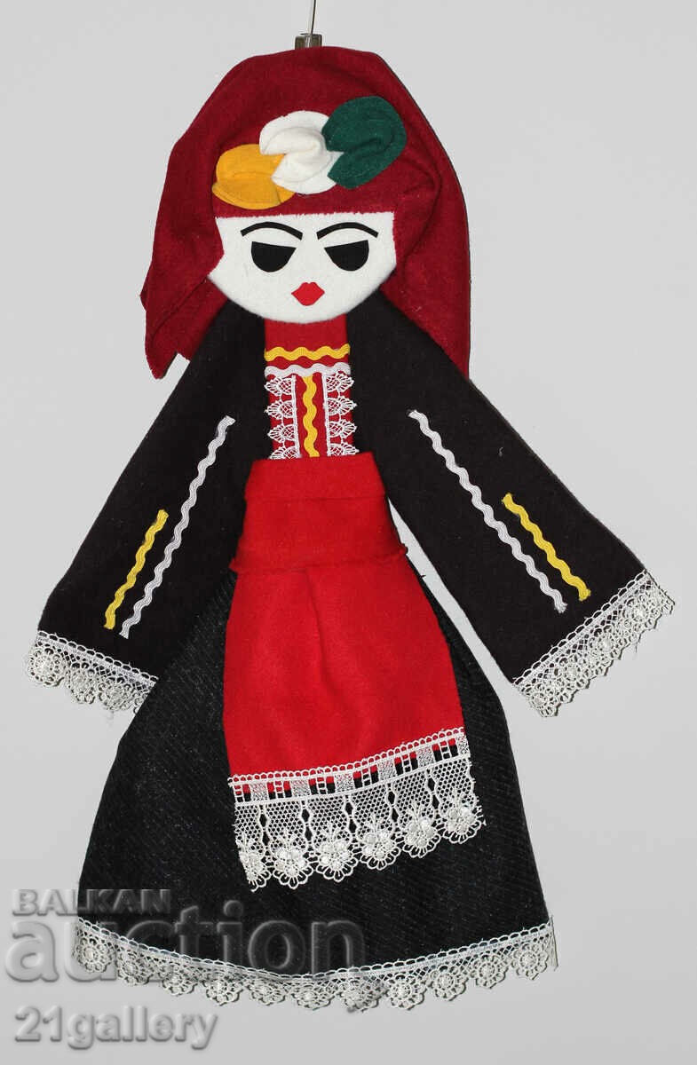 64 cm. Doll folk costume wool/textile wall decoration with price 80.00 BGN | € 40.90 64 cm. Doll folk costume wool/textile wall decoration with price 80.00 BGN | € 40.90
