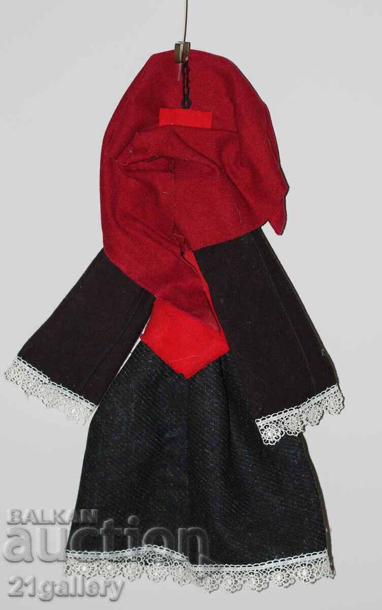 64 cm. Doll folk costume wool/textile wall decoration - 7 64 cm. Doll folk costume wool/textile wall decoration - 7