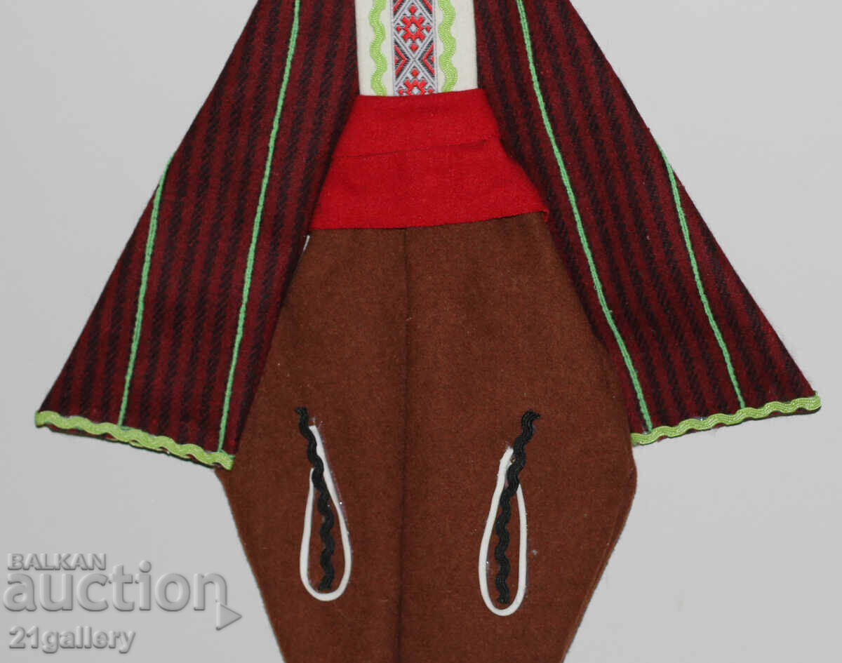64 cm. Doll folk costume wool/textile wall decoration - 5 64 cm. Doll folk costume wool/textile wall decoration - 5