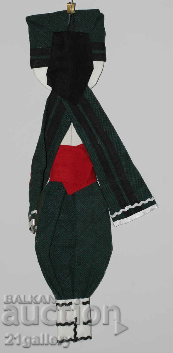 64 cm. Doll folk costume wool/textile wall decoration - 7 64 cm. Doll folk costume wool/textile wall decoration - 7