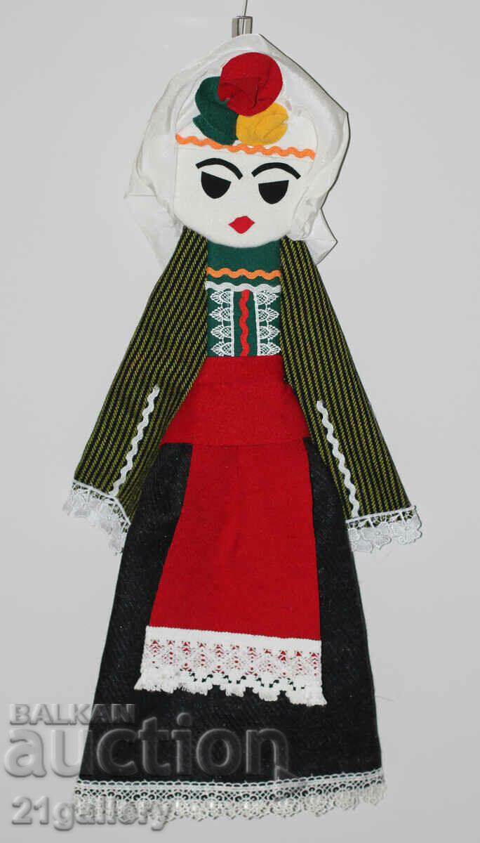 64 cm. Doll folk costume wool/textile wall decoration with price 80.00 BGN | € 40.90 64 cm. Doll folk costume wool/textile wall decoration with price 80.00 BGN | € 40.90