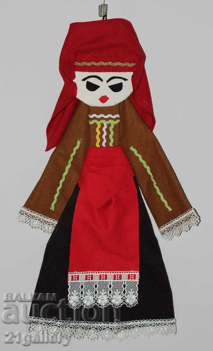 64 cm. Doll folk costume wool/textile wall decoration with price 80.00 BGN | € 40.90 64 cm. Doll folk costume wool/textile wall decoration with price 80.00 BGN | € 40.90