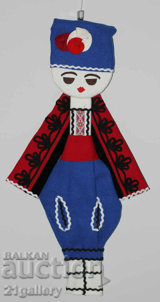 64 cm. Doll folk costume wool/textile wall decoration with price 80.00 BGN | € 40.90