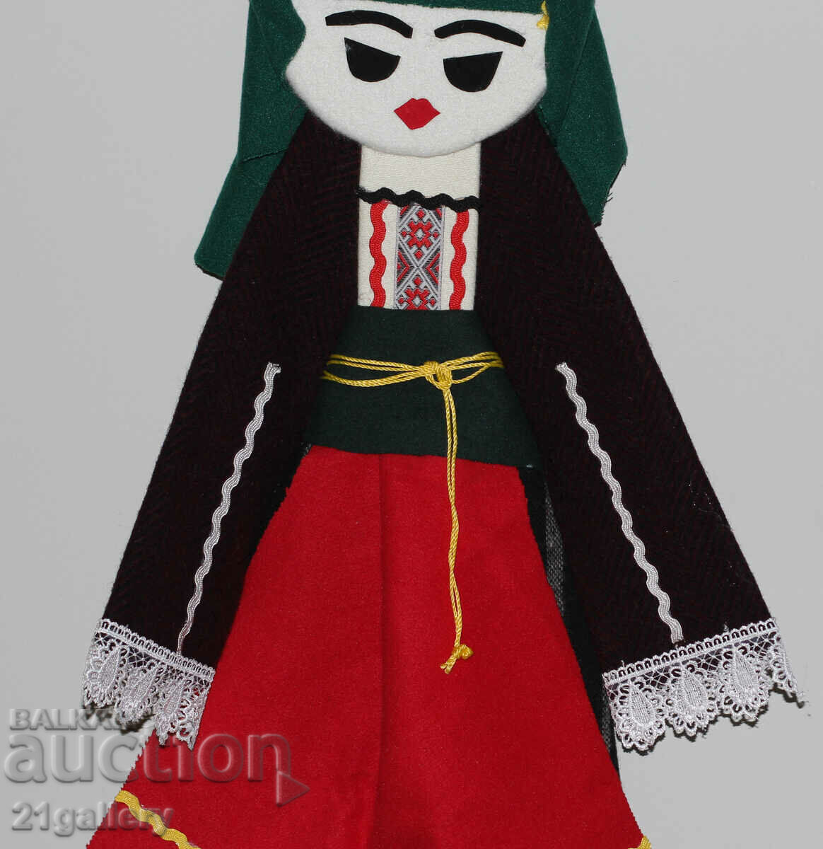 64 cm. Doll folk costume wool/textile wall decoration - 5 64 cm. Doll folk costume wool/textile wall decoration - 5