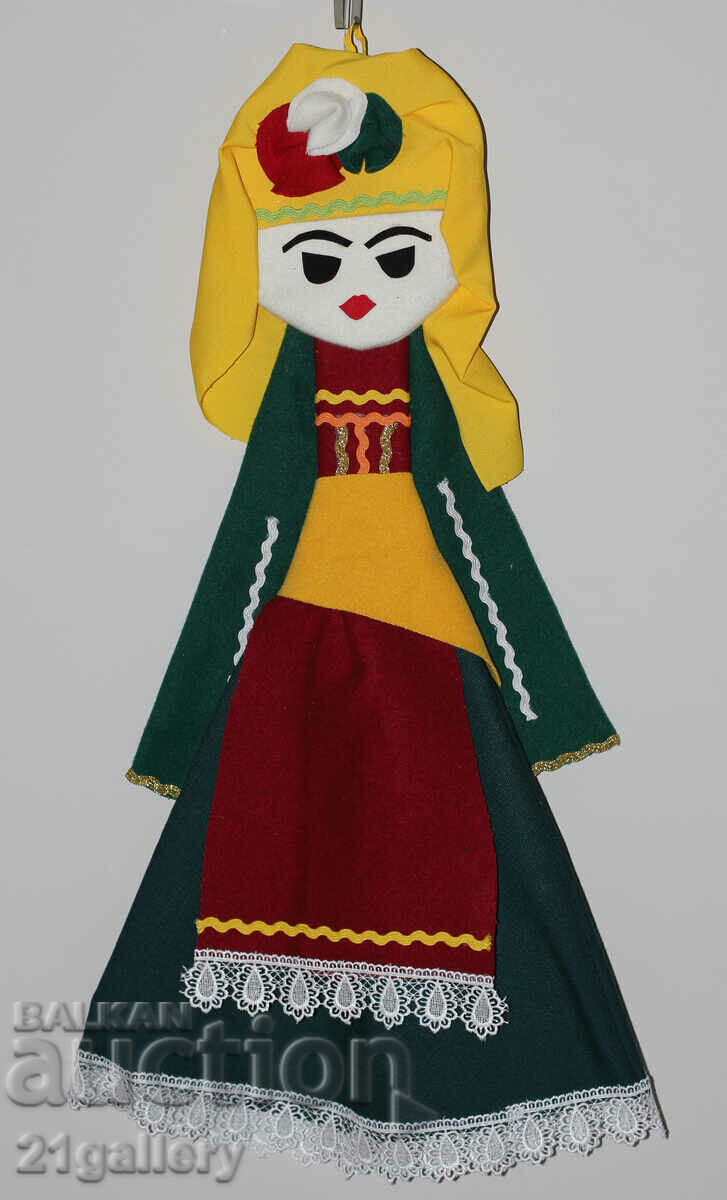64 cm. Doll folk costume wool/textile wall decoration with price 80.00 BGN | € 40.90 64 cm. Doll folk costume wool/textile wall decoration with price 80.00 BGN | € 40.90