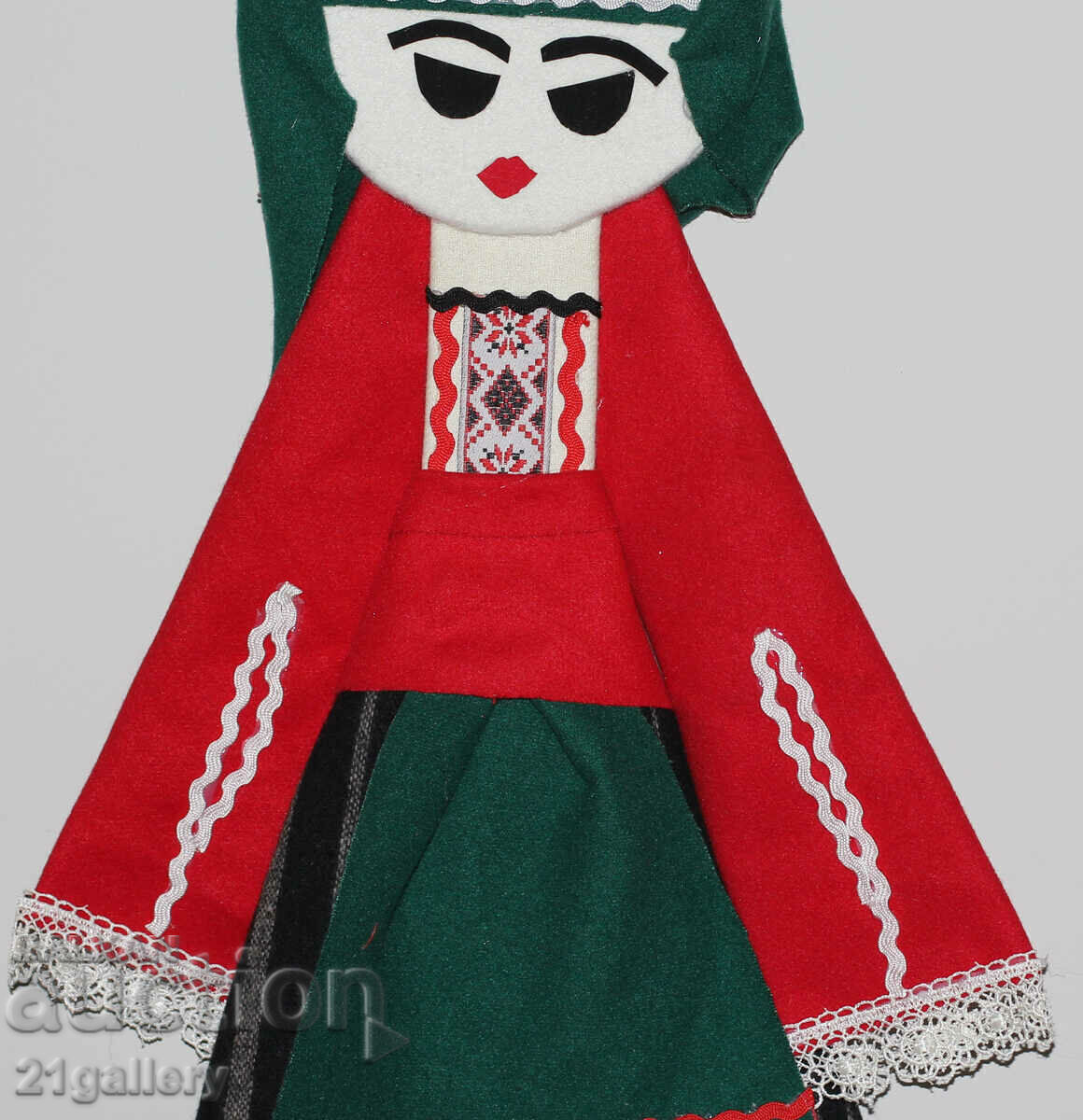 64 cm. Doll folk costume wool/textile wall decoration - 5 64 cm. Doll folk costume wool/textile wall decoration - 5