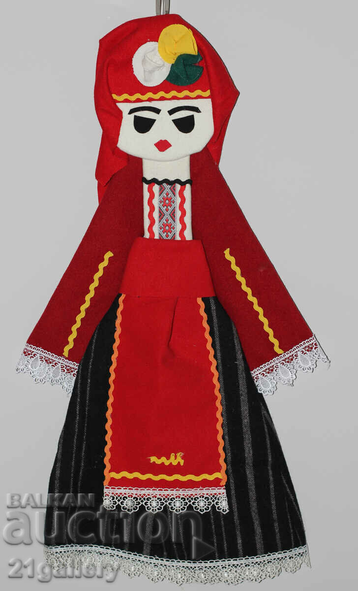 64 εκ. Διακόσμηση τοίχου κούκλας λαϊκής φορεσιάς μαλλί/υφασμάτινη 64 εκ. Διακόσμηση τοίχου κούκλας λαϊκής φορεσιάς μαλλί/υφασμάτινη