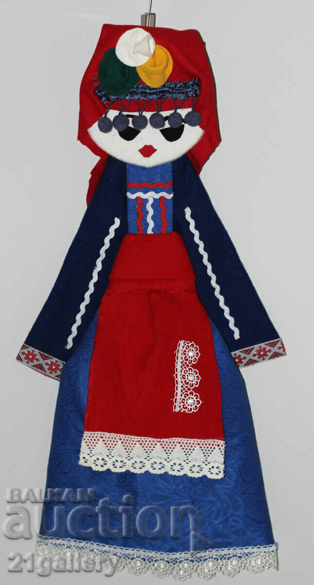 64 cm. Doll folk costume wool/textile wall decoration with price 80.00 BGN | € 40.90 64 cm. Doll folk costume wool/textile wall decoration with price 80.00 BGN | € 40.90