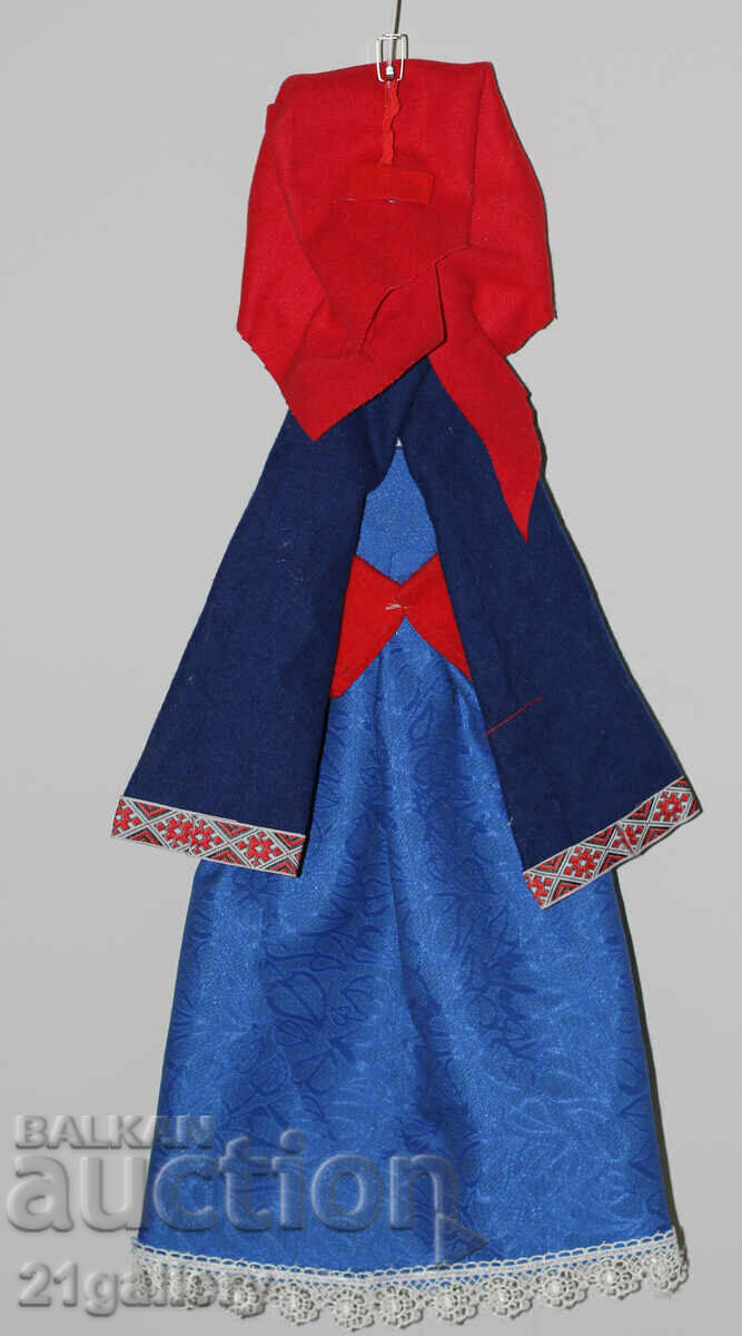 64 cm. Doll folk costume wool/textile wall decoration - 7 64 cm. Doll folk costume wool/textile wall decoration - 7