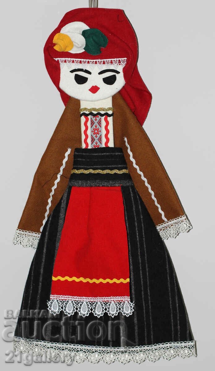 64 cm. Doll folk costume wool/textile wall decoration with price 80.00 BGN | € 40.90 64 cm. Doll folk costume wool/textile wall decoration with price 80.00 BGN | € 40.90