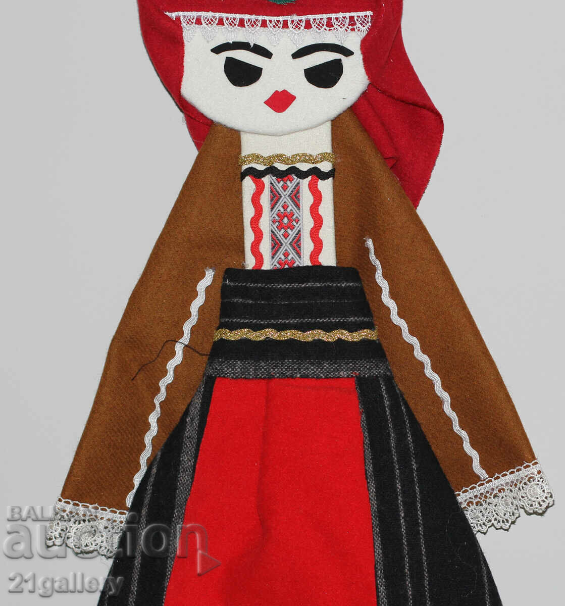 64 cm. Doll folk costume wool/textile wall decoration - 5 64 cm. Doll folk costume wool/textile wall decoration - 5