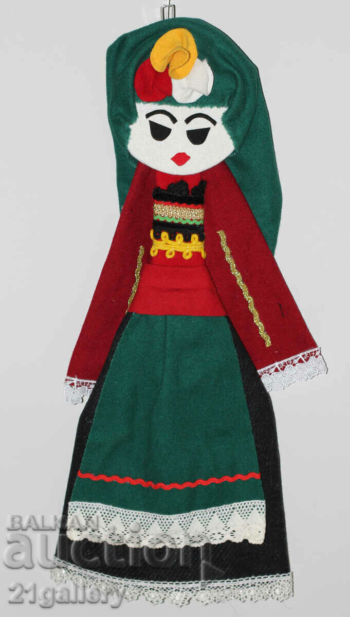 64 cm. Doll folk costume wool/textile wall decoration with price 80.00 BGN | € 40.90 64 cm. Doll folk costume wool/textile wall decoration with price 80.00 BGN | € 40.90
