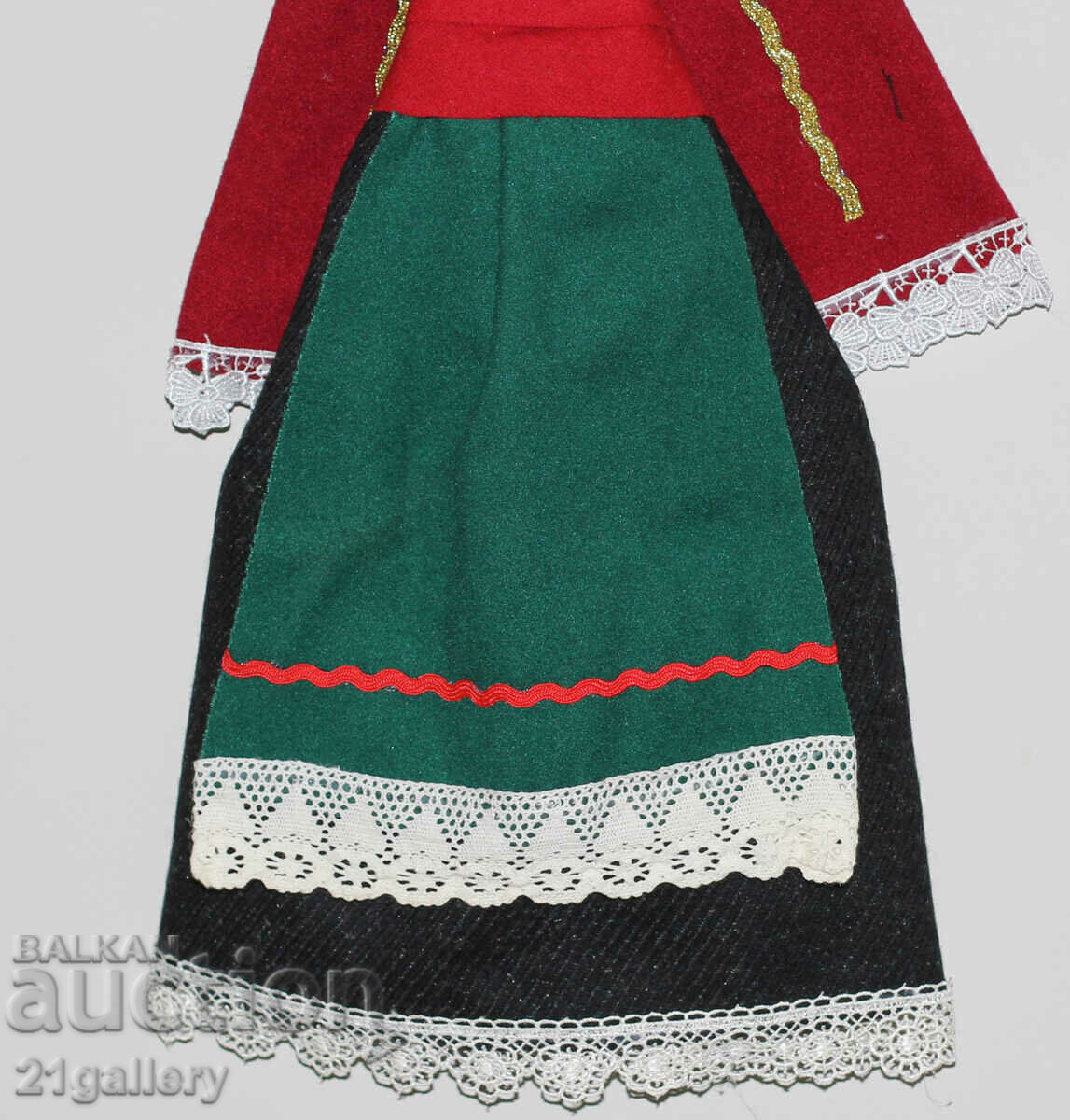 64 cm. Doll folk costume wool/textile wall decoration - 6 64 cm. Doll folk costume wool/textile wall decoration - 6