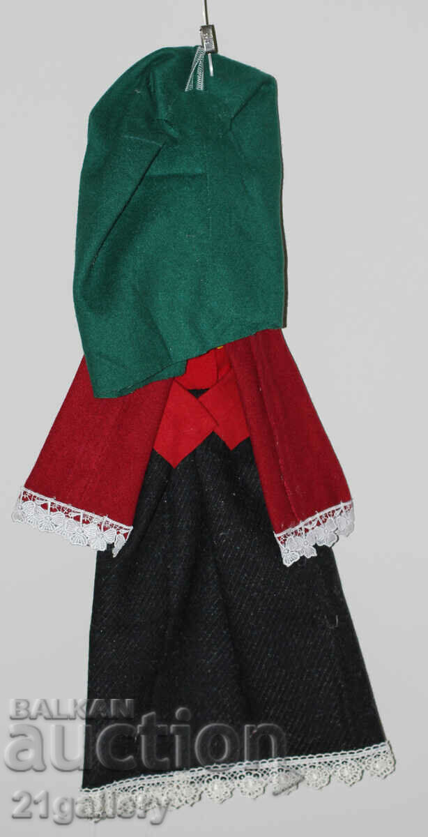 64 cm. Doll folk costume wool/textile wall decoration - 7 64 cm. Doll folk costume wool/textile wall decoration - 7