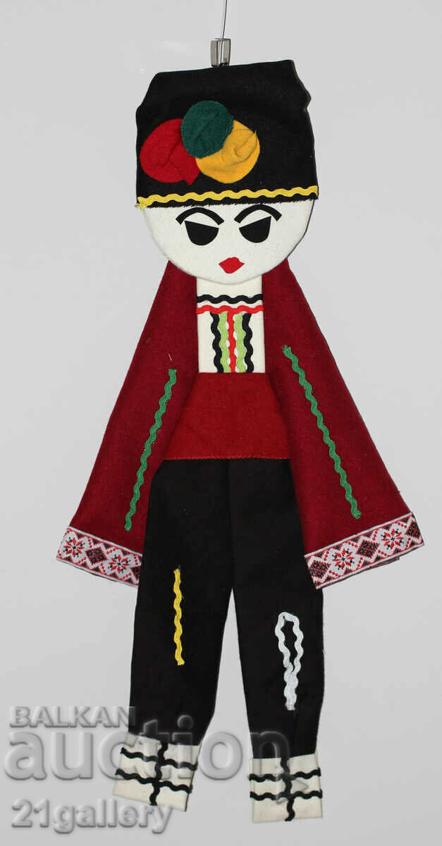 64 cm. Doll folk costume wool/textile wall decoration with price 80.00 BGN | € 40.90 64 cm. Doll folk costume wool/textile wall decoration with price 80.00 BGN | € 40.90
