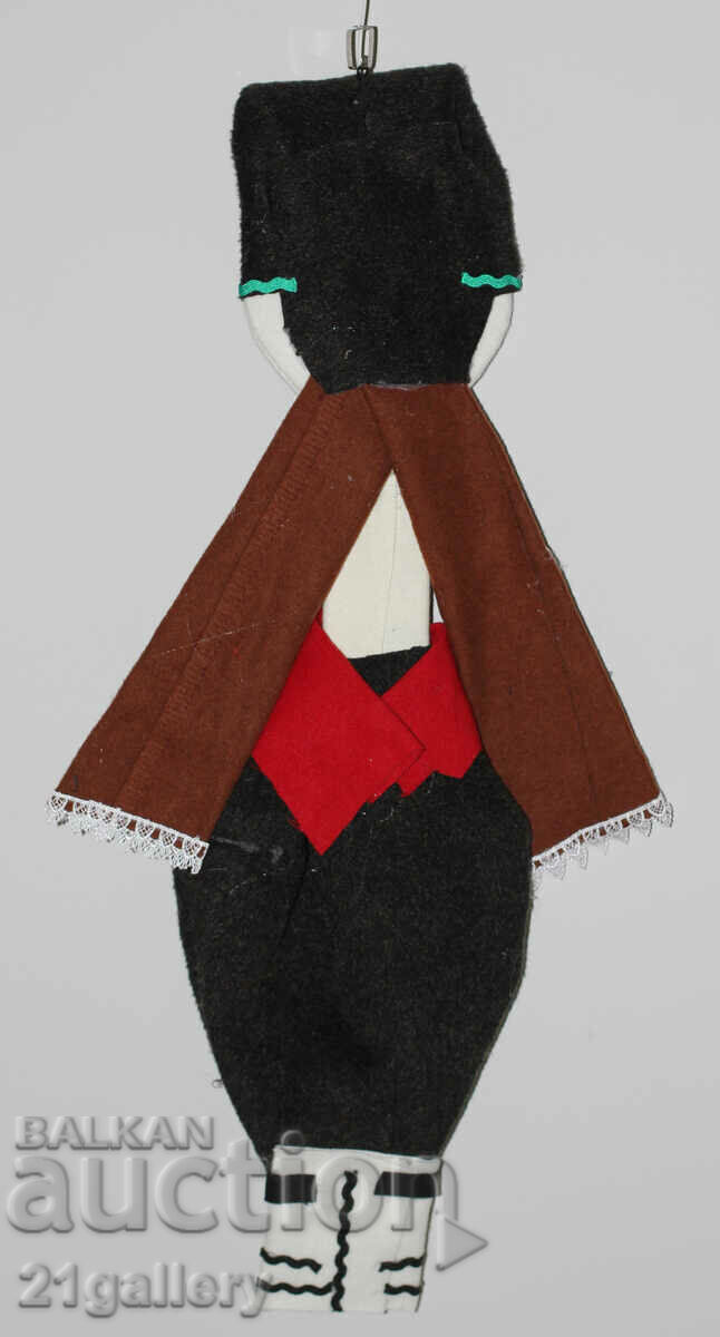 64 cm. Doll folk costume wool/textile wall decoration - 7 64 cm. Doll folk costume wool/textile wall decoration - 7