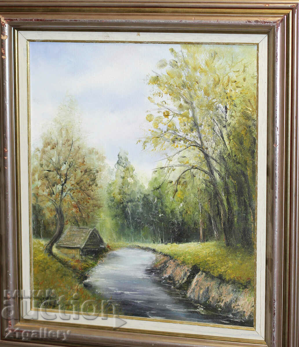 River landscape, oil paints, 2002. with price 250.00 BGN | € 127.82