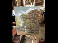 Painted oil painting / reproduction. #6126