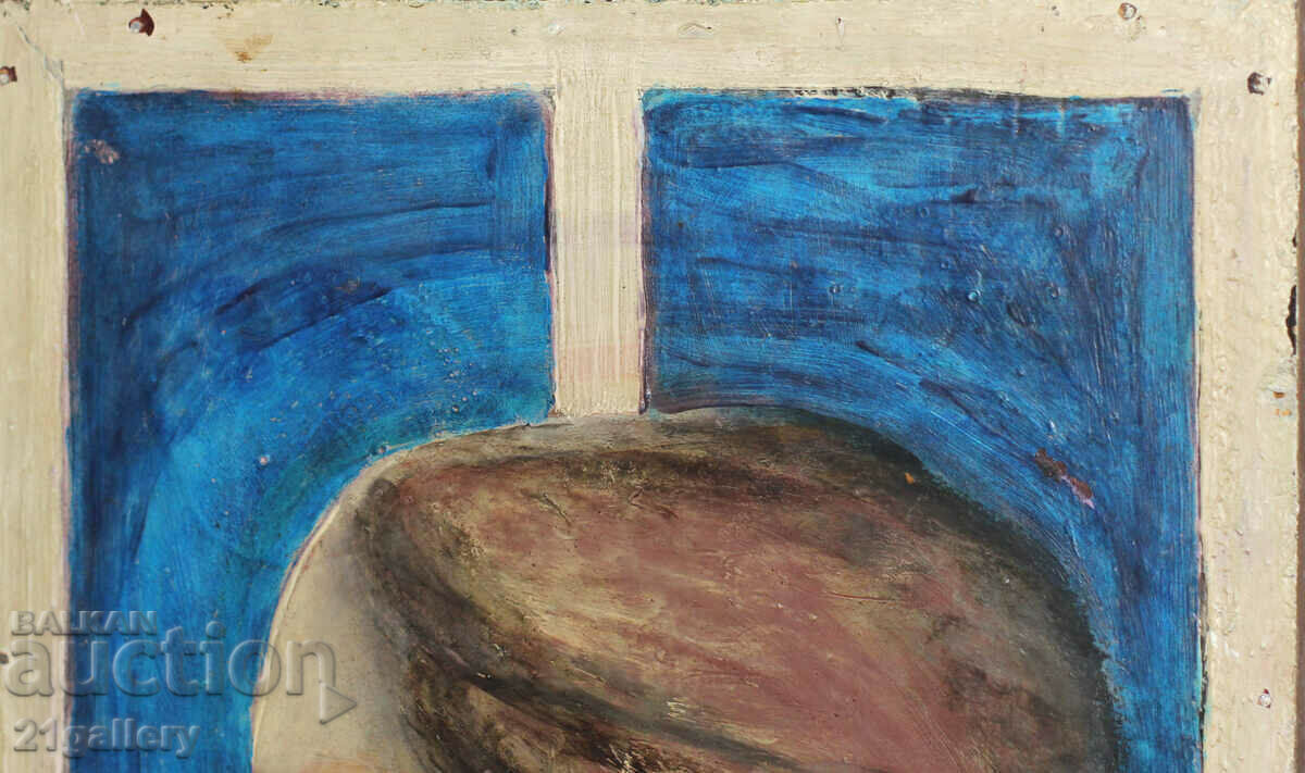 Auction  Valery Tsvetkov (Walter) portrait oil paints "Window"