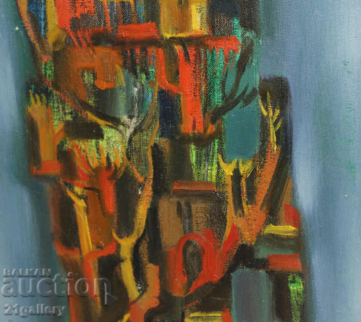 Prof. Stoyan Domuschiev (1935-2021) Abstract oil paints - 5 Prof. Stoyan Domuschiev (1935-2021) Abstract oil paints - 5