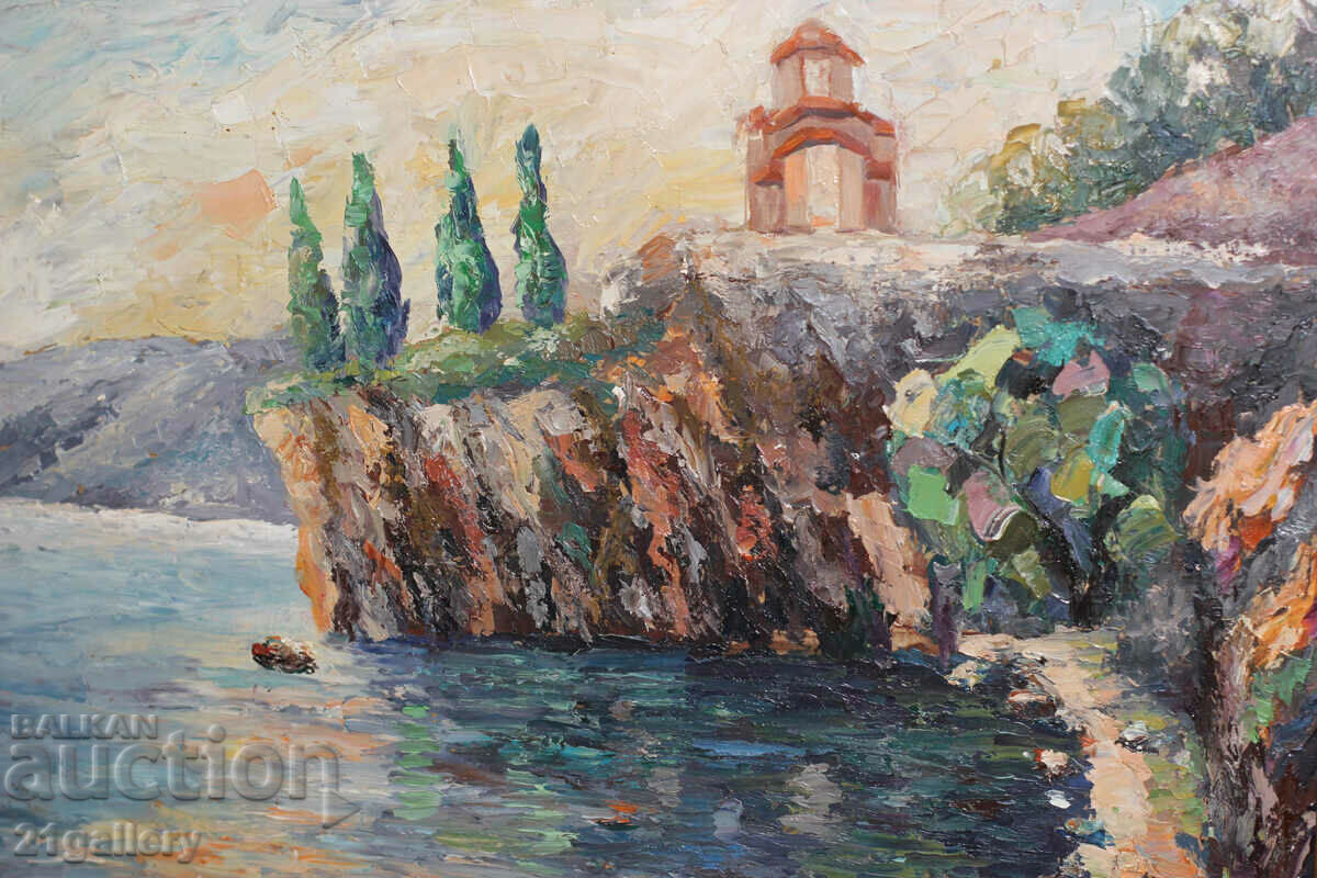 Delivery of Bay seascape, oil paints, 1993. Delivery of Bay seascape, oil paints, 1993.