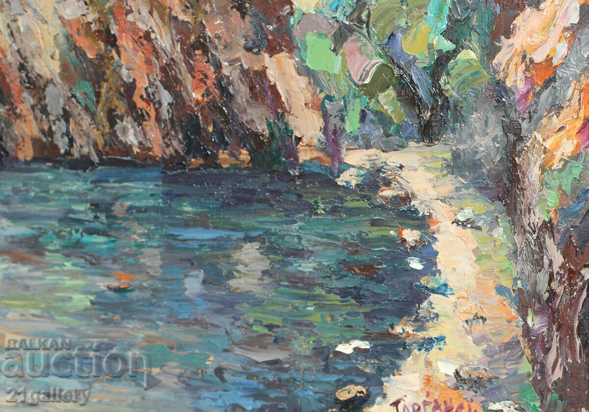 Bay seascape, oil paints, 1993. - 5 Bay seascape, oil paints, 1993. - 5