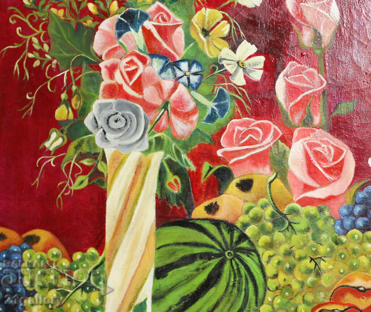 Delivery of Still life with roses, oil paints, 2003. Delivery of Still life with roses, oil paints, 2003.