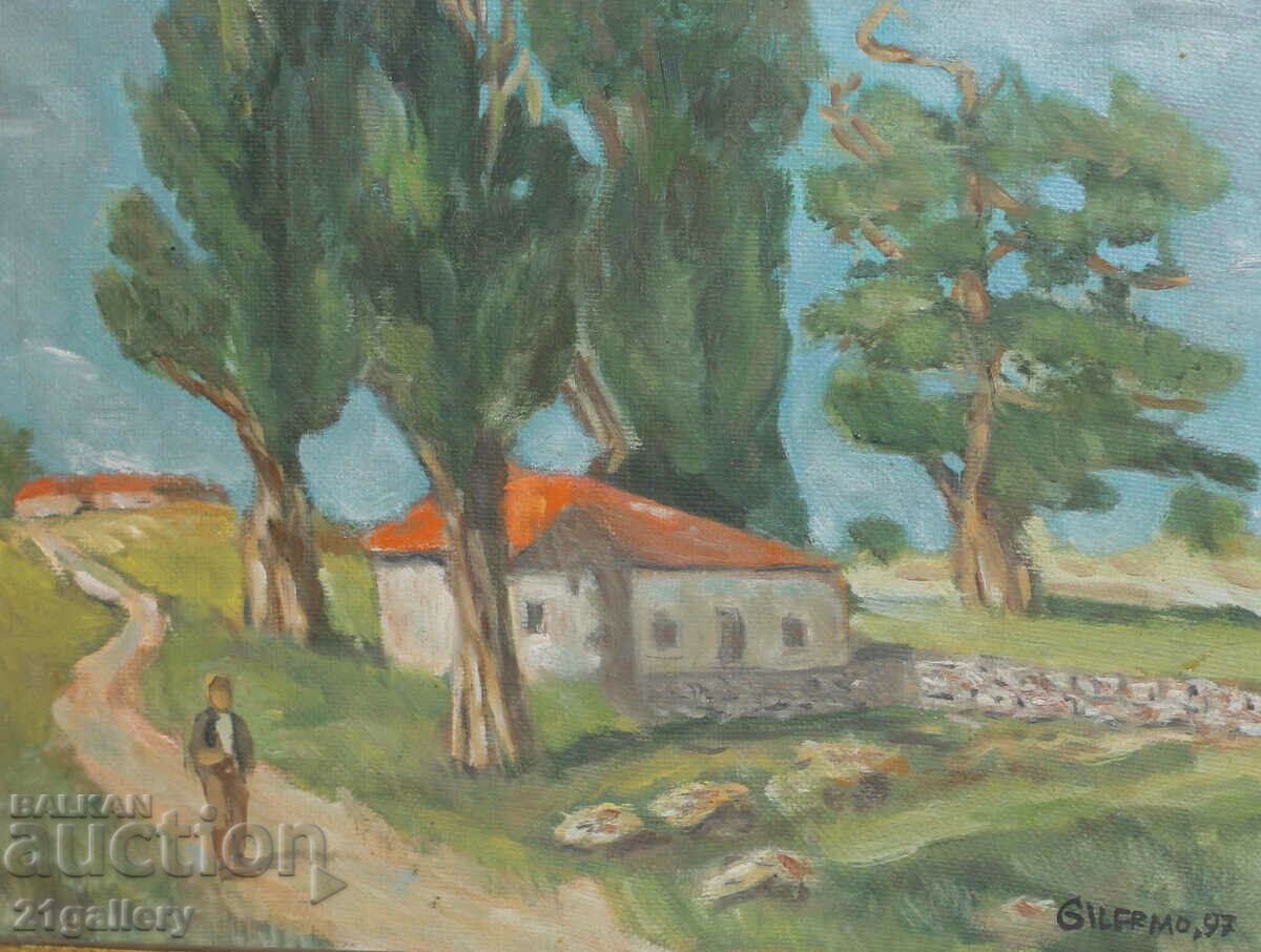 Peisaj, vopsele în ulei, semnat 1997. - 5 Peisaj, vopsele în ulei, semnat 1997. - 5