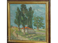 Landscape, oil paints, signed 1997.