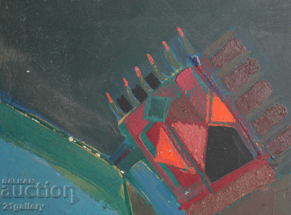 Delivery of Vasil Dokev (1938- 2017) Abstract, oil paints, signed Delivery of Vasil Dokev (1938- 2017) Abstract, oil paints, signed