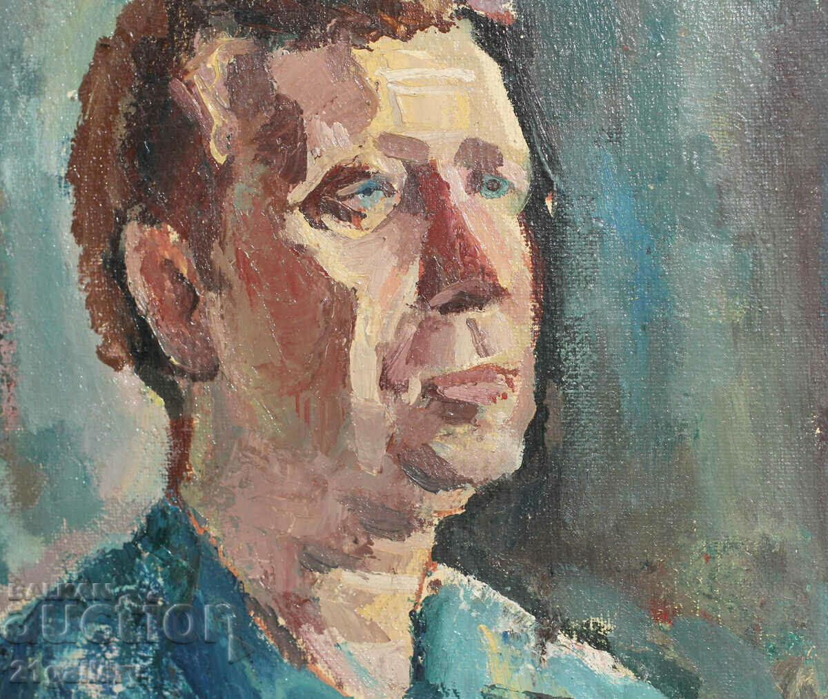 Valentin Kulev(1949-) Portrait, oil paints, signed 1982. - 5 Valentin Kulev(1949-) Portrait, oil paints, signed 1982. - 5