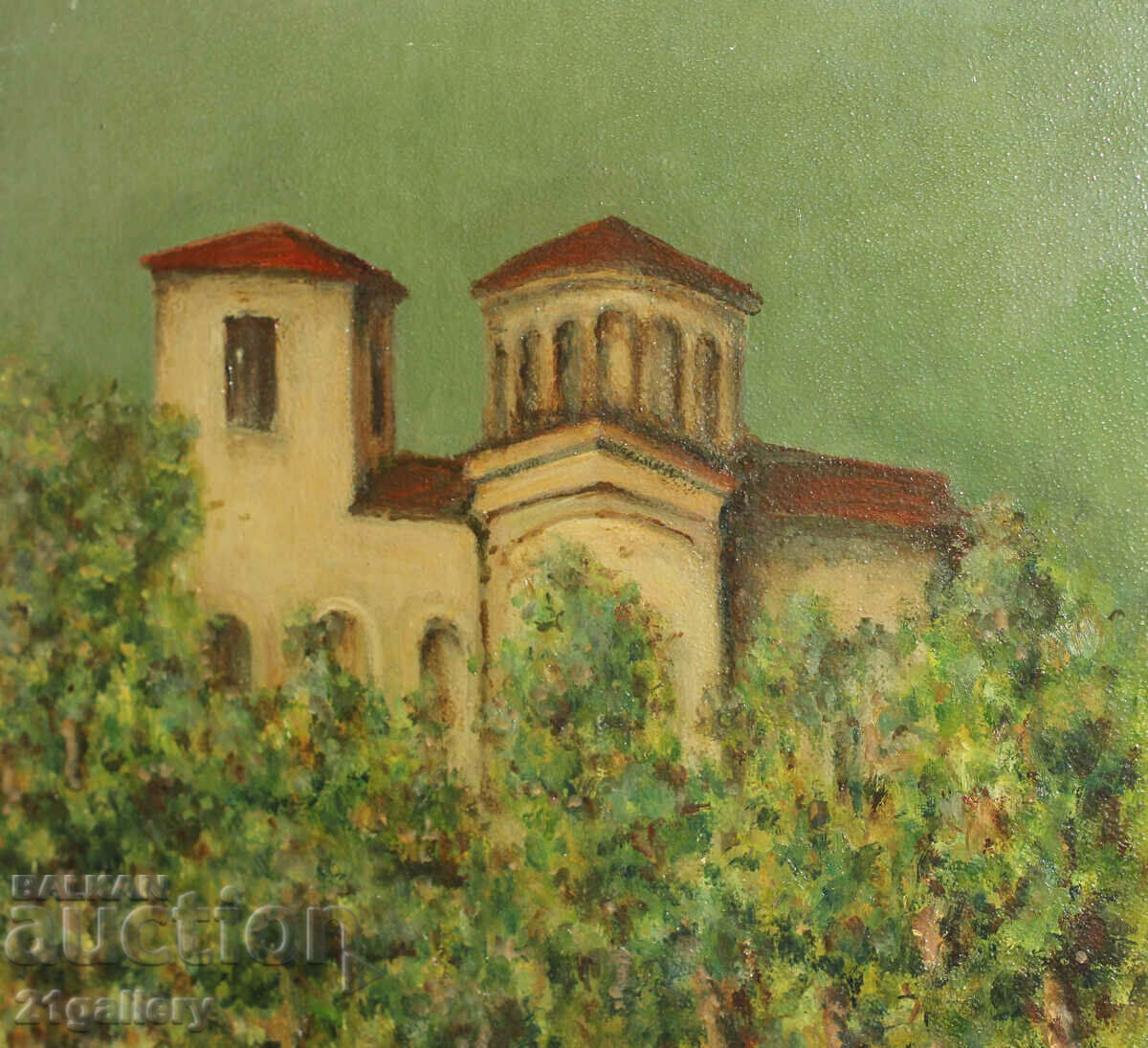 Auction Petar Ivanov Landscape oil paints "The fortress of Aseno" Auction Petar Ivanov Landscape oil paints "The fortress of Aseno"