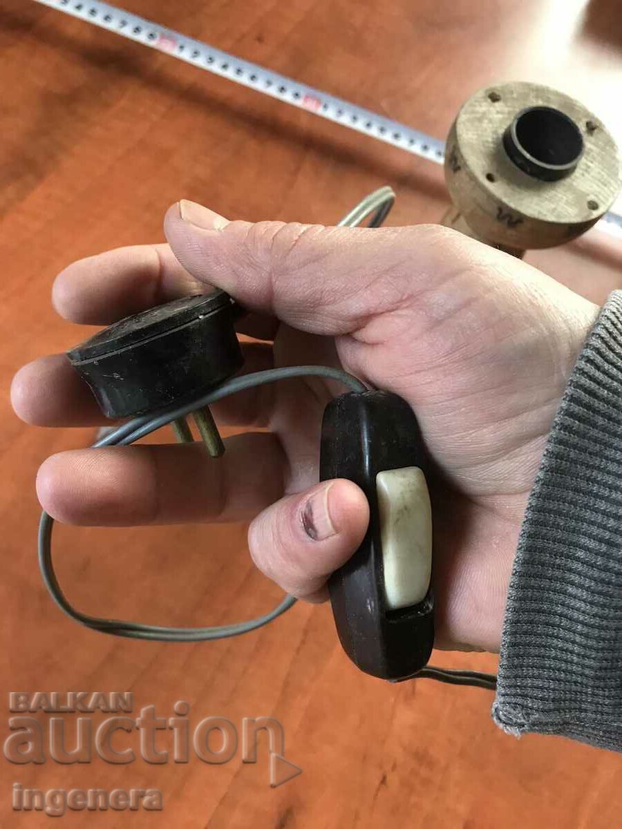 SOCA ANTIQUE WOOD NIGHT LAMP PYROGRAPH - 7