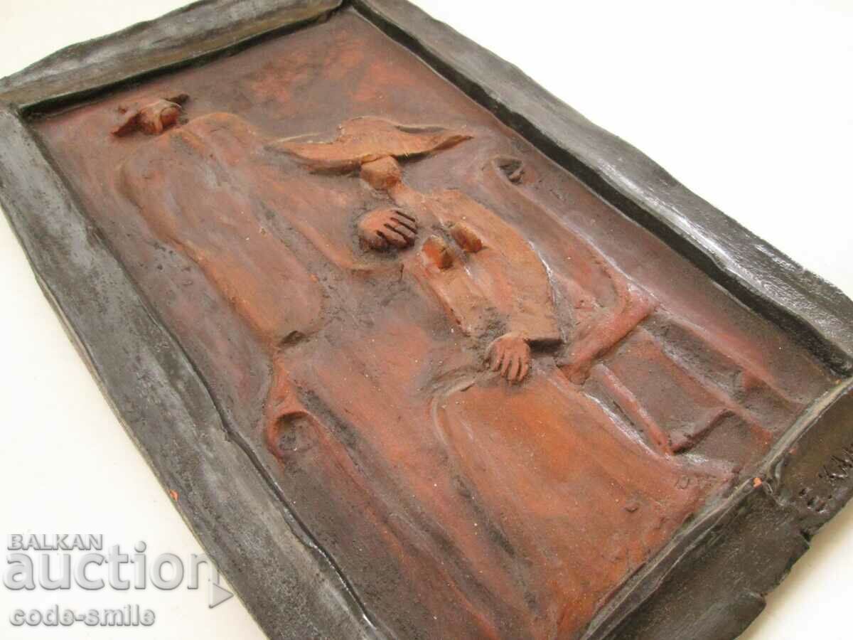 Author's ceramic plastic picture panel art ceramics - 5 Author's ceramic plastic picture panel art ceramics - 5