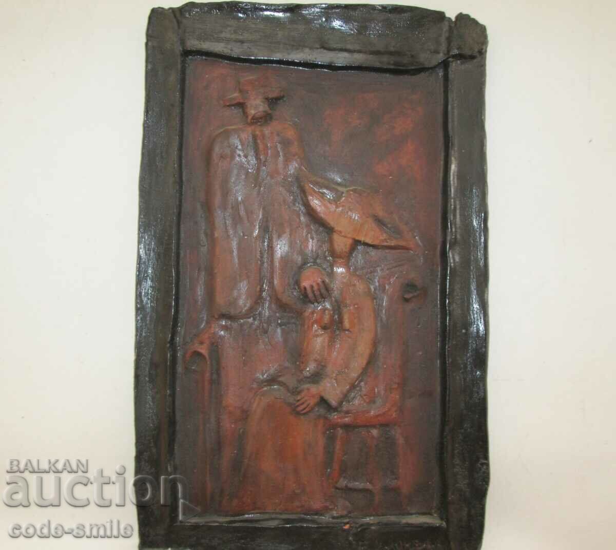 Author's ceramic plastic picture panel art ceramics - 6 Author's ceramic plastic picture panel art ceramics - 6