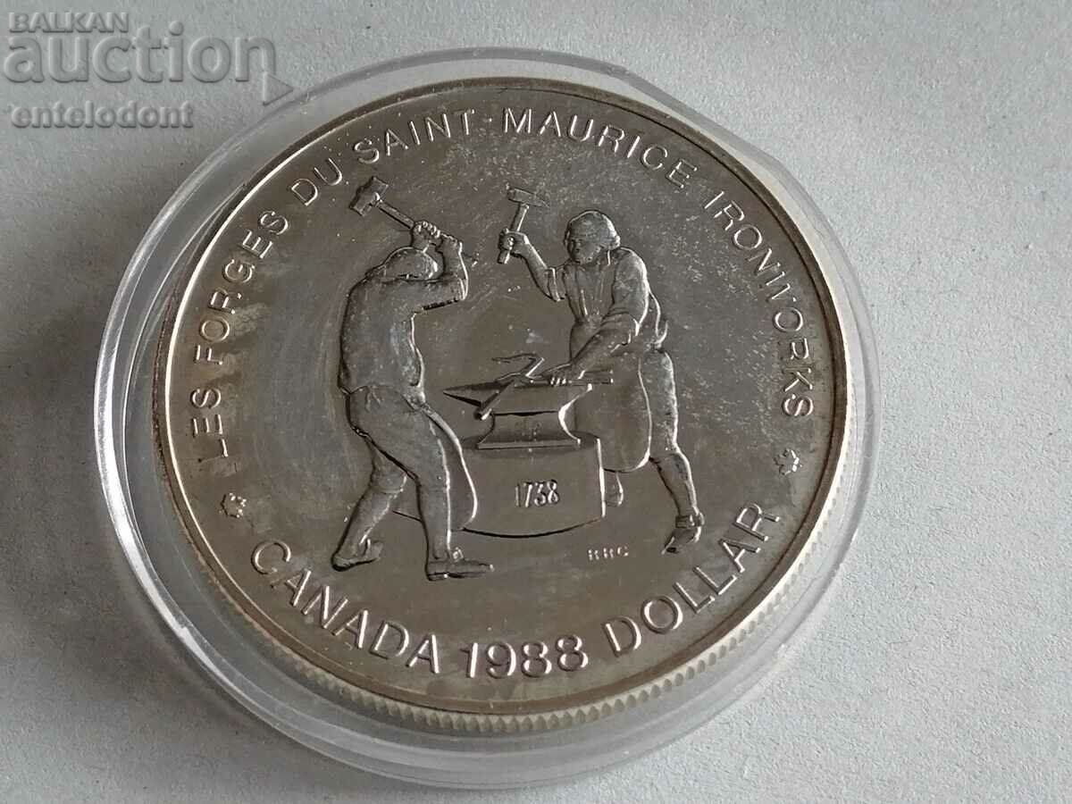 1 dolar 1988 argint Canada