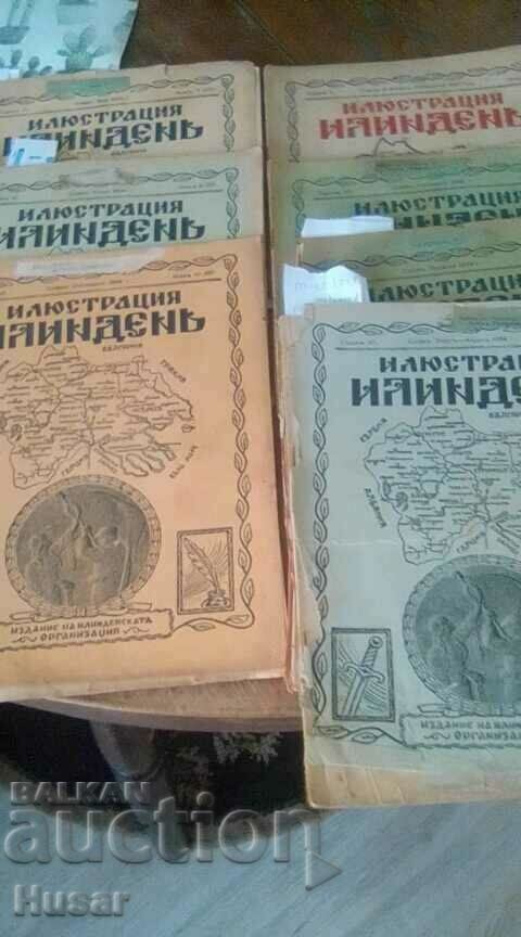 Revista ilustrare Ilinden 1934/1927. 8 buc.