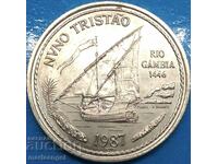 Portugal 100 Escudos 1987 Nuno Tristao 33mm metal