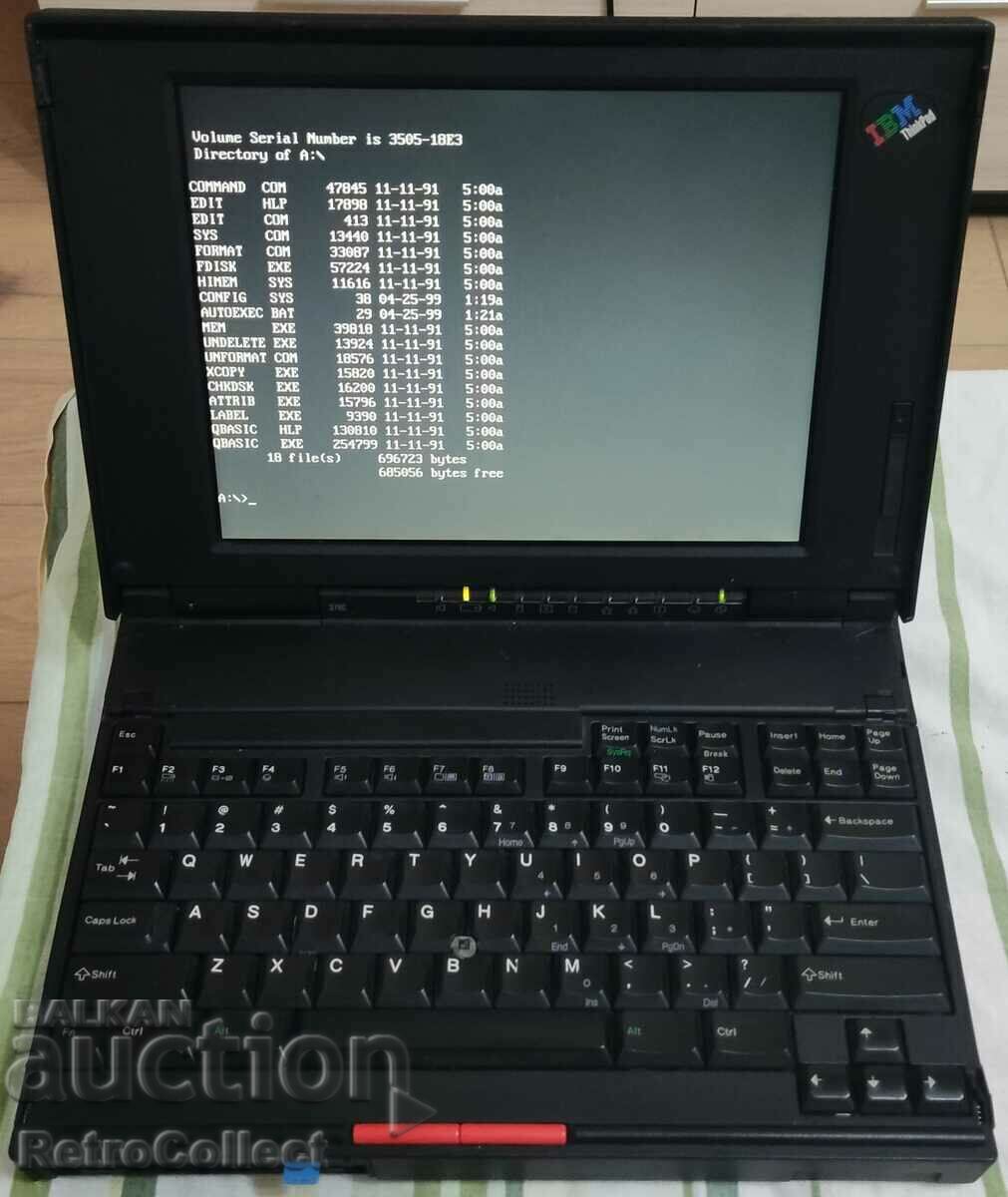 IBM ThinkPad 370C retro tip 9545 486DX4-75, 20 MB RAM, 810 MB